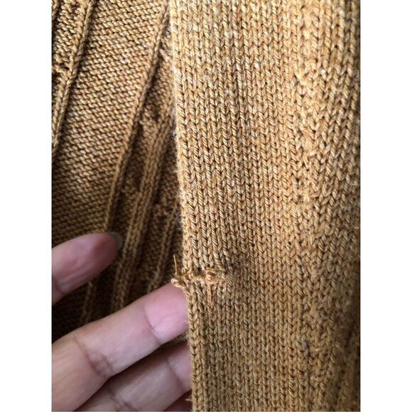 J Jill Open Front Cable Knit Boho Cardigan Size M - Picture 8 of 12